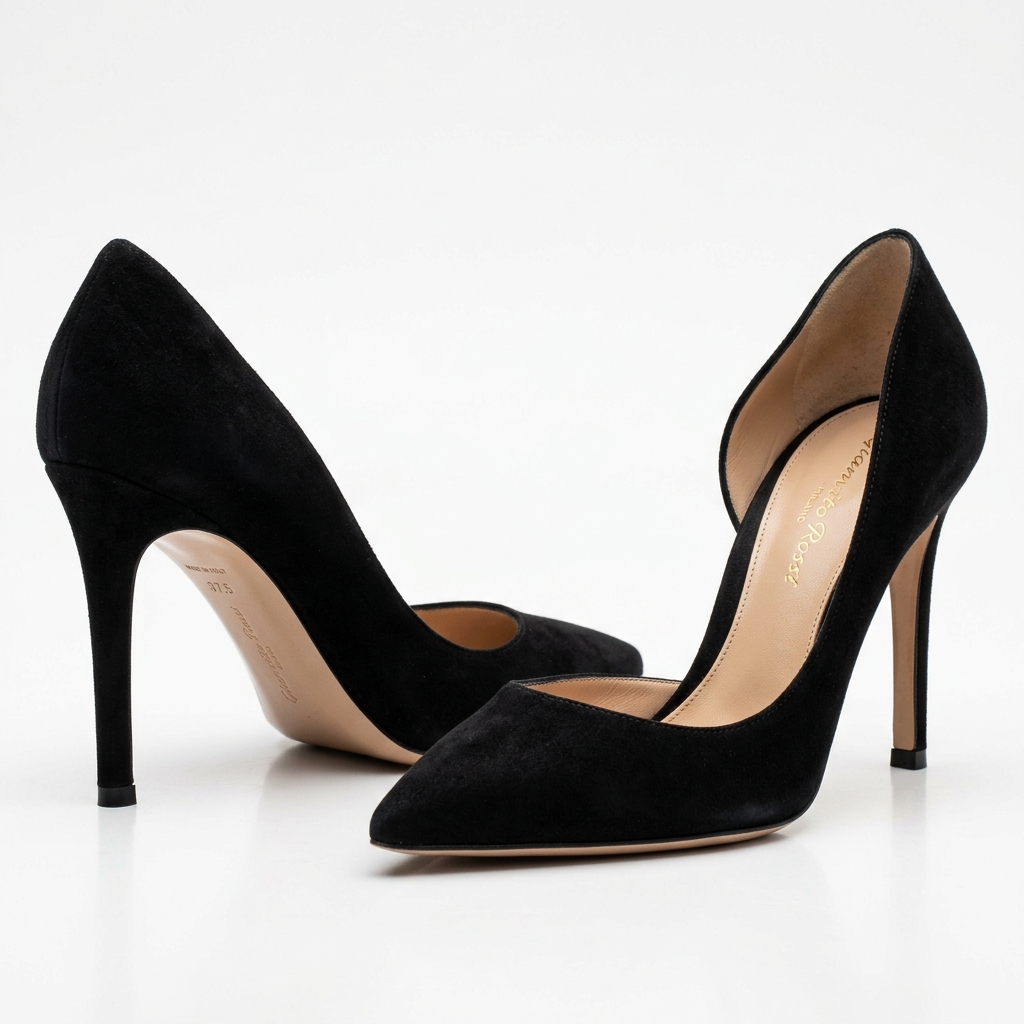 Escarpins Soirée Daim Noir